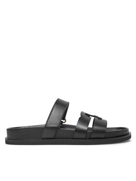 Tory Burch Iešļūcenes Tory Burch Ines Sport Slide 161636 Melns