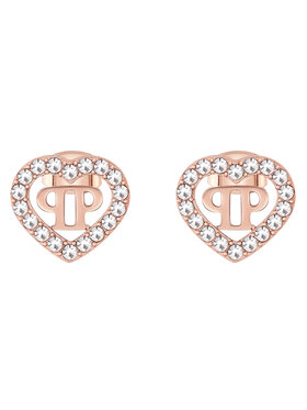 PHILIPP PLEIN Náušnice PHILIPP PLEIN Plein Rocked Heart PJZEA10EU Ružová