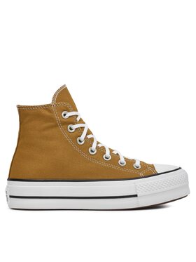 Converse Plátenky Converse Chuck Taylor All Star Lift Platform HI A07210C Hnedá