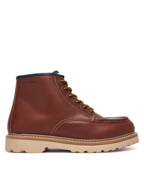 Tommy Jeans Kotníková obuv Tommy Jeans Archive '01 American Lth Boot EM0EM01779 Hnědá