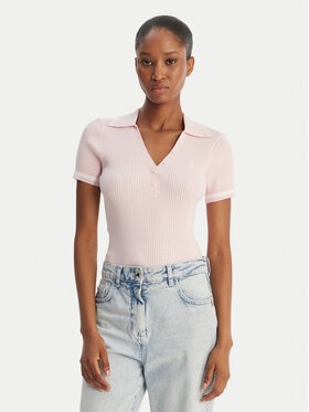 Guess Jeans Guess Jeans Поло W6GRZ1 Z3P32 Рожевий