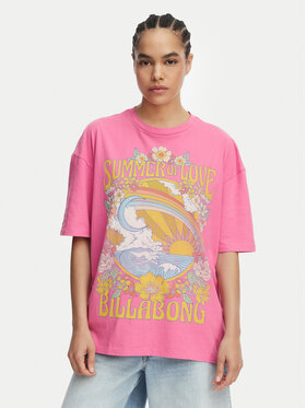 Billabong Billabong Camiseta Summer Of Love EBJZT00592 Rosa Loose Fit