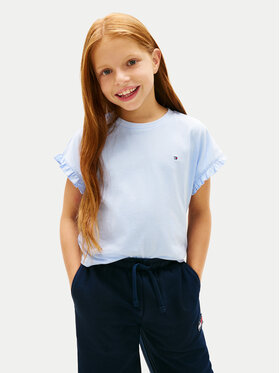 Tommy Hilfiger Tommy Hilfiger Camiseta Essential KG0KG08970 Azul claro Relaxed Fit