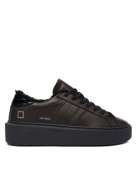 D.A.T.E. Снікерcи D.A.T.E. Hill Low Fur Platform W431-HPF-MN Чорний