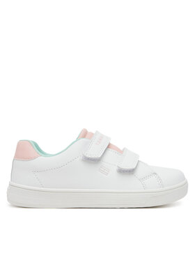 Tommy Hilfiger Sneakersy Tommy Hilfiger Low Cut Velcro Sneaker T1A9-33727-1355 S Bílá