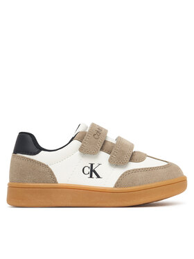 Calvin Klein Sneakersy Calvin Klein Low Cut Velcro Sneaker V1X9-83443-0318 M Beżowy