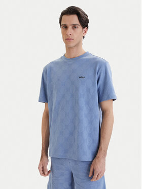 BOSS BOSS Camiseta Member 50558867 Celeste Relaxed Fit