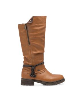 Rieker Kozačky Rieker Z4758-24 Hnědá
