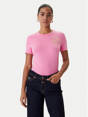 Versace Jeans Couture Versace Jeans Couture Camiseta 80HAHT02 CJ03T Rosa Slim Fit