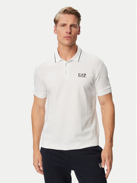EA7 Emporio Armani EA7 Emporio Armani Поло 8NPF16 PJVUZ 1100 Білий Slim Fit