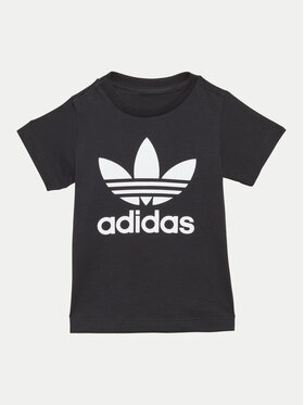 adidas adidas Футболка Trefoil IX5113 Чорний Regular Fit