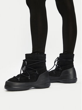 Moon Boot Sniega zābaki Moon Boot Luna Boot Suede 80D2480030 Melns