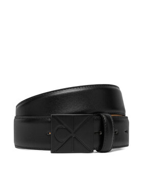 Calvin Klein Gürtel Calvin Klein Emblem Plaque Smooth 35Mm LV04D7046G Schwarz