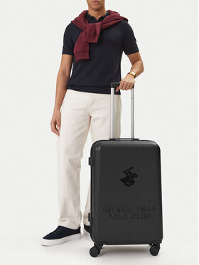 Beverly Hills Polo Club Vidutinio dydžio lagaminas Beverly Hills Polo Club CEO-BHPC-M-003-08-BLACK Juoda