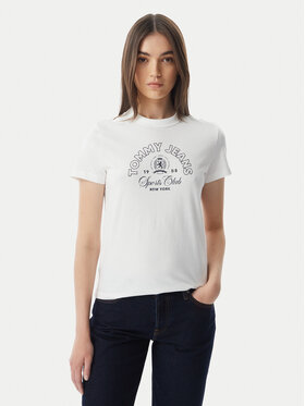 Tommy Jeans Tommy Jeans Camiseta Heritage Logo DW0DW22816 Blanco Regular Fit