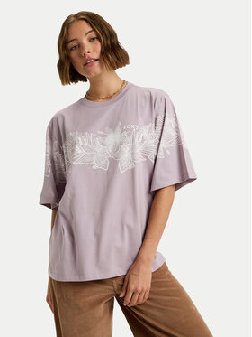 Roxy Roxy Camiseta Hangloose Placed ERJZT06019 Violeta Oversize
