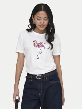 ONLY ONLY Camiseta Kita 15367568 Blanco Regular Fit