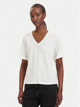 Liu Jo Sport Liu Jo Sport Camiseta TA6284 JS923 Crema Regular Fit