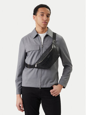 Calvin Klein Чанта за кръст﻿ Calvin Klein Emblem Aop Emboss Waistbag LV04D3332G Черен