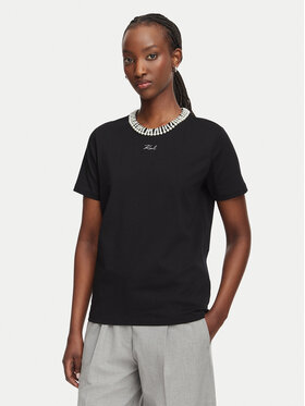 KARL LAGERFELD KARL LAGERFELD Camiseta B3W17057 Negro Regular Fit