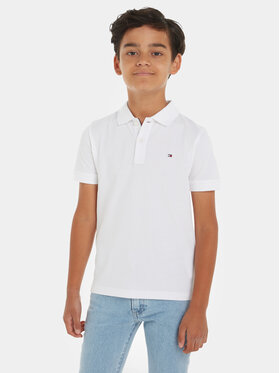 Tommy Hilfiger Tommy Hilfiger Polo majica Flag KB0KB09103 Bela Regular Fit