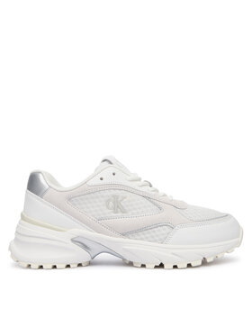Calvin Klein Snīkeri Calvin Klein Hike Runner Mesh Mix Met Mg YW0YW02009 Balts