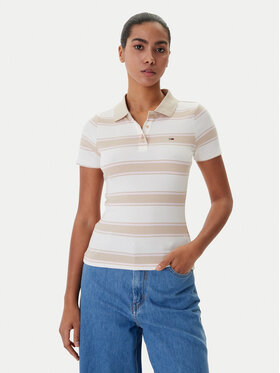 Tommy Jeans Tommy Jeans Polo DW0DW22327 Beis Slim Fit