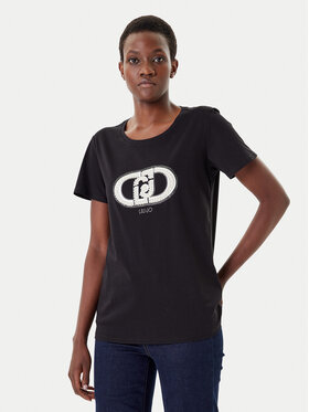 Liu Jo Sport Liu Jo Sport Camiseta TF5280 JS923 Negro Regular Fit