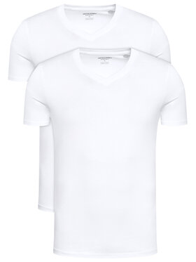 Jack & Jones Jack & Jones Komplet t-shirt majic﻿ Basic 12133914 Bela Regular Fit