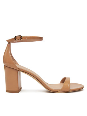 Stuart Weitzman Босоніжки Stuart Weitzman Nudist Block 75 SJ983 Бежевий