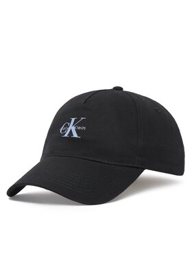 Calvin Klein Kepurė su snapeliu Calvin Klein Monologo Printed Baseball Cap LV04K5027G Juoda