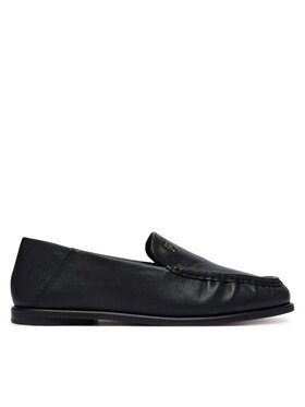 Tommy Hilfiger Лоуфъри Tommy Hilfiger Leather Ruched Toe Loafers FW0FW09250 Черен