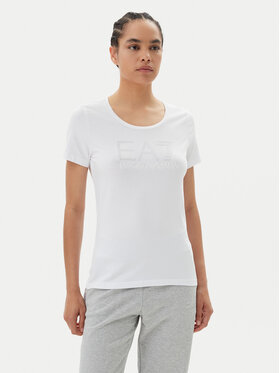 EA7 Emporio Armani EA7 Emporio Armani Футболка 7W000094 AF10373 U0002 Білий Slim Fit