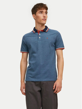 Jack & Jones Jack & Jones Поло Paulos 12136668 Голубий Slim Fit