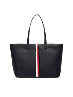 Tommy Hilfiger Borsetta Tommy Hilfiger Th Corp Ess Tote AW0AW19334 Blu scuro