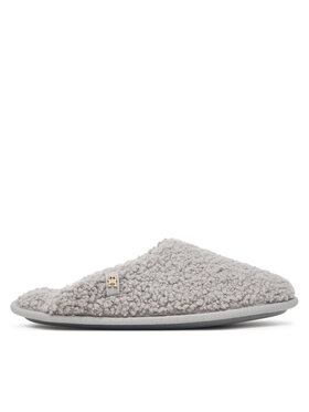 Tommy Hilfiger Bačkory Tommy Hilfiger Th House Shoes FW0FW09618 Šedá