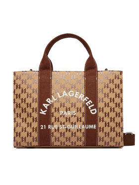 KARL LAGERFELD Kabelka KARL LAGERFELD B1W50021 Hnedá