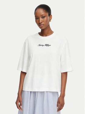 Tommy Hilfiger Tommy Hilfiger Camiseta Classic WW0WW50948 Blanco Relaxed Fit
