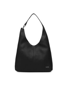 Calvin Klein Soma Calvin Klein Slouchy Leather Md Shoulder Bag LV04F3543G Melns
