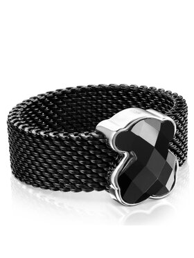 TOUS Prsteň TOUS Icon Mesh 1002790512 Čierna