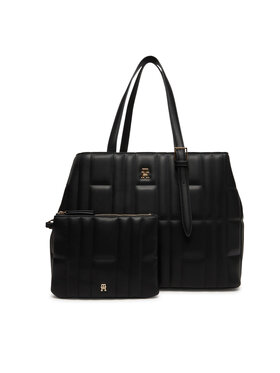Tommy Hilfiger Kabelka Tommy Hilfiger Th Feminine Tote AW0AW17452 Čierna