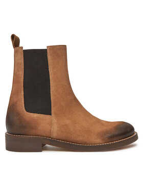 R.Polański Členková obuv s elastickým prvkom R.Polański 1868 Hnedá