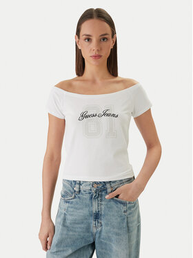 Guess Jeans Guess Jeans Футболка W6GI07 J1314 Білий Regular Fit
