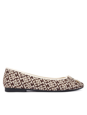 Tommy Hilfiger Ballerinas Tommy Hilfiger Th Charm Jacquard Ballerina FW0FW09504 Bunt
