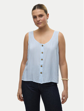 Vero Moda Vero Moda Топ Bumpy 10325830 Блакитний Standard Fit