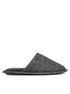 Tommy Hilfiger Kapcie Tommy Hilfiger Herringbone House Shoe FM0FM06018 Szary