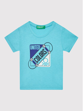 United Colors Of Benetton United Colors Of Benetton T-shirt 3I1XG102N Blu Regular Fit