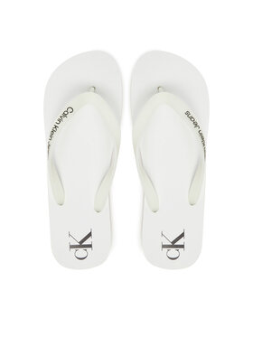 Calvin Klein Jeans Šlepetės per pirštą Calvin Klein Jeans Beach Sandal Transparent Tpu YM0YM01267 Balta