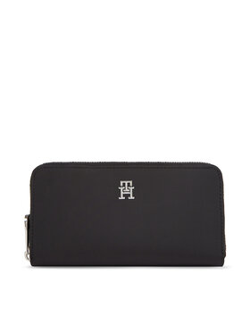 Tommy Hilfiger Peňaženka Tommy Hilfiger Poppy Th Large Za AW0AW15642 Čierna