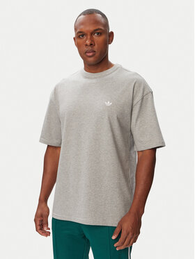 adidas adidas Футболка Trefoil Essentials IA7533 Світло-сірий Regular Fit